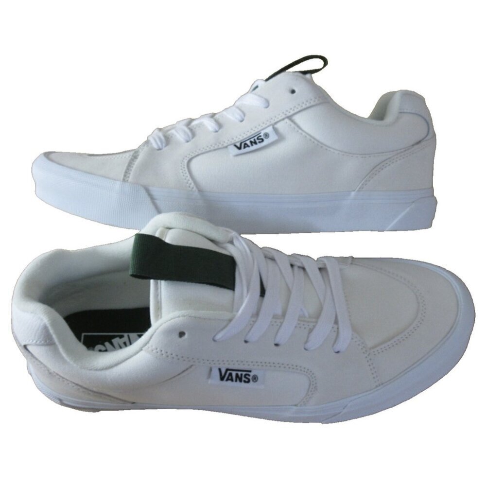Vans Men's Chukka Push Blanc De Blanc White Canvas Suede Skate shoes Size 12 NIB